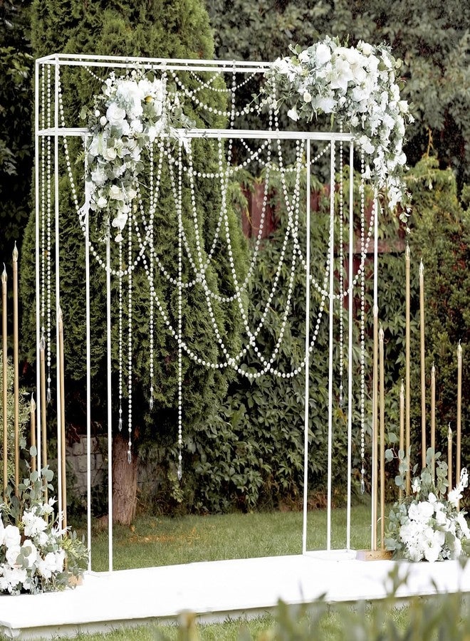 Giegxin 24 Pcs 78ft Wedding Pearl Backdrop Crystal Garland Faux Pearl Hanging String Bridal Party Garland Hanging Decoration for Wedding Party Flower Home Window Ceiling Draping Decoration - Image 5