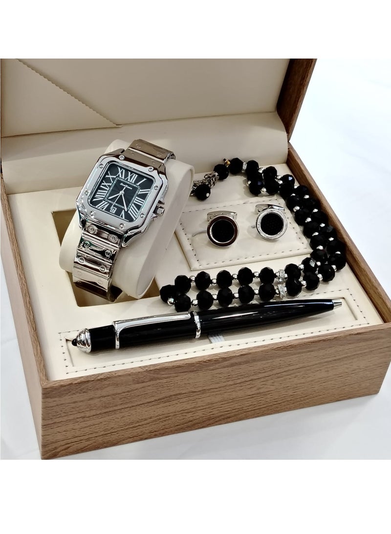 أس أه طقم ساعه رجالي من اربع قطع