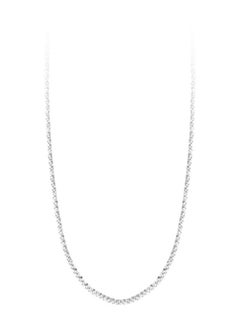 Simple niche all-match silver clavicle collar