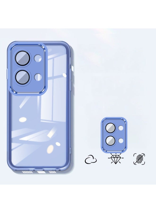general Soft Clear Silicone Cases for OPPO Reno14F Colored Camera Lens Protective Cellphone Cover - Image 1