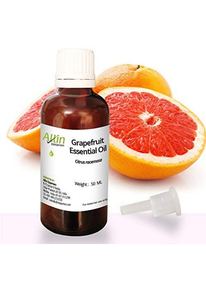 Allin Exporters Grapefruit Essential Oil 100% Pure l & Undiluted 50 ML  - Image 1