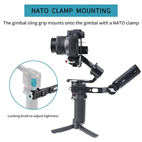 Hersmay Metal Adjustable Sling Handgrip Gimbal Sling Handle for DJI RS 4 Mini, RS 4, RS 4 Pro, RS 3 Mini,DJI RS 2,RSC 2, RS 3, RS 3 Pro Gimbal Handheld Stabilizer Accessories - Image 4