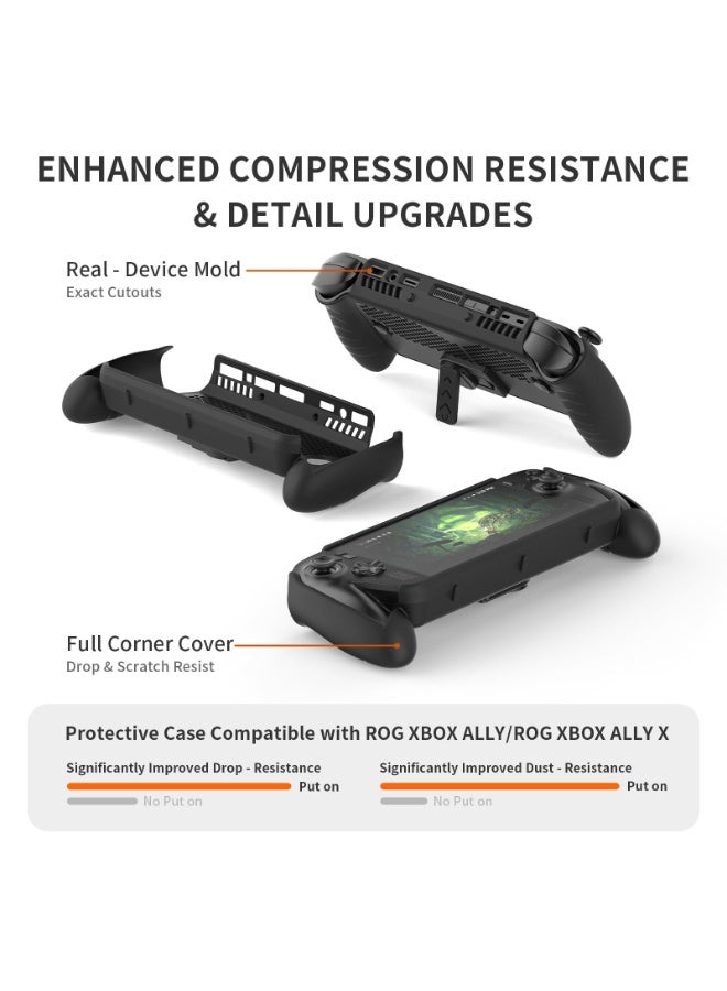 Handheld Gaming Console Protective Case for ASUS ROG Xbox Ally/Ally X with Kickstand, TPU Material, Shockproof, 360° Protection, Built-in Adjustable Stand - Image 3