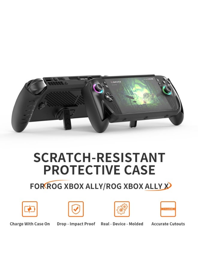 Handheld Gaming Console Protective Case for ASUS ROG Xbox Ally/Ally X with Kickstand, TPU Material, Shockproof, 360° Protection, Built-in Adjustable Stand - Image 2
