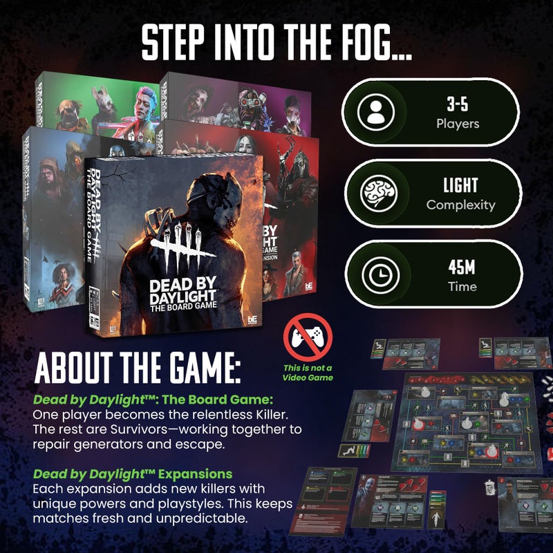 Level 99 Games Dead by Daylight The Board Game | Horror Game with Miniatures | Survival Strategy Game for Adults and Teens | Ages 17+ | 3-5 Players | Average Playtime 30-60 Minutes | Made by Level 99 Games - Image 3