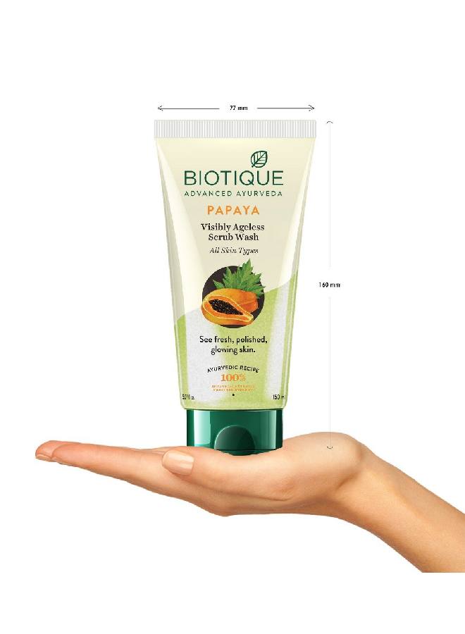 Biotique Papaya Deep Cleanse Face Wash For Visibly Glowing Skin All Skin Types 150Ml - Image 3