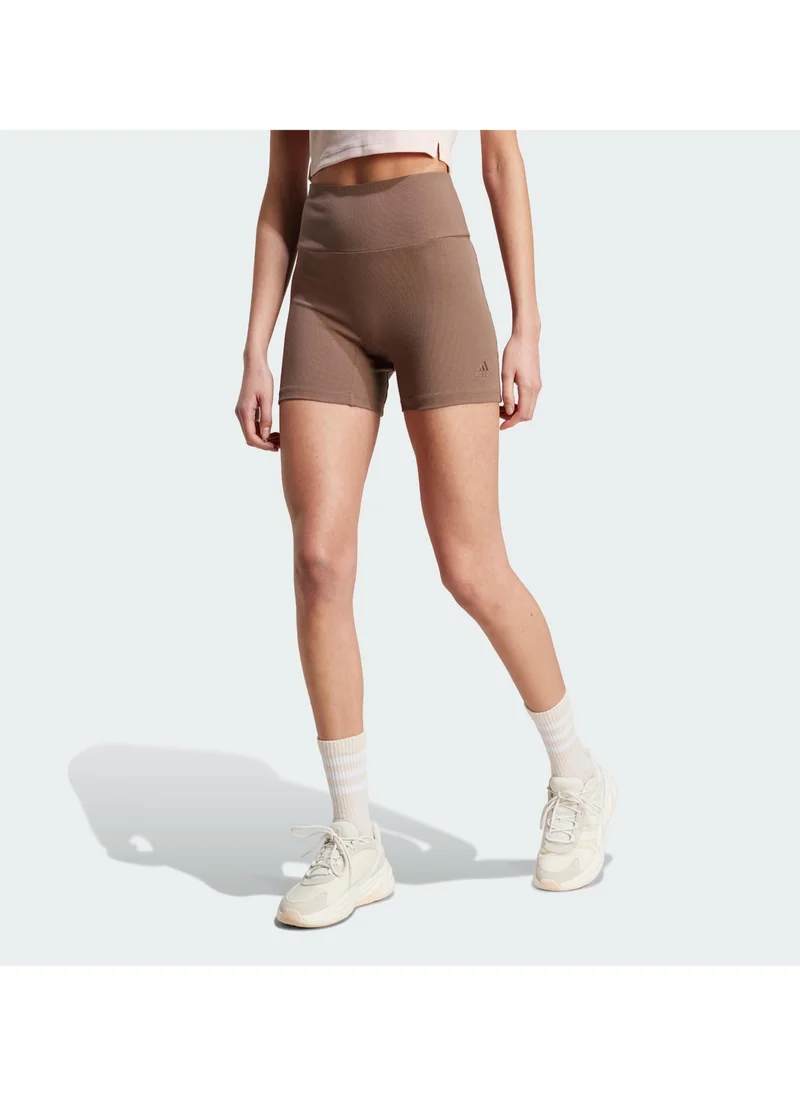 Adidas Lounge High Waisted Bike Shorts