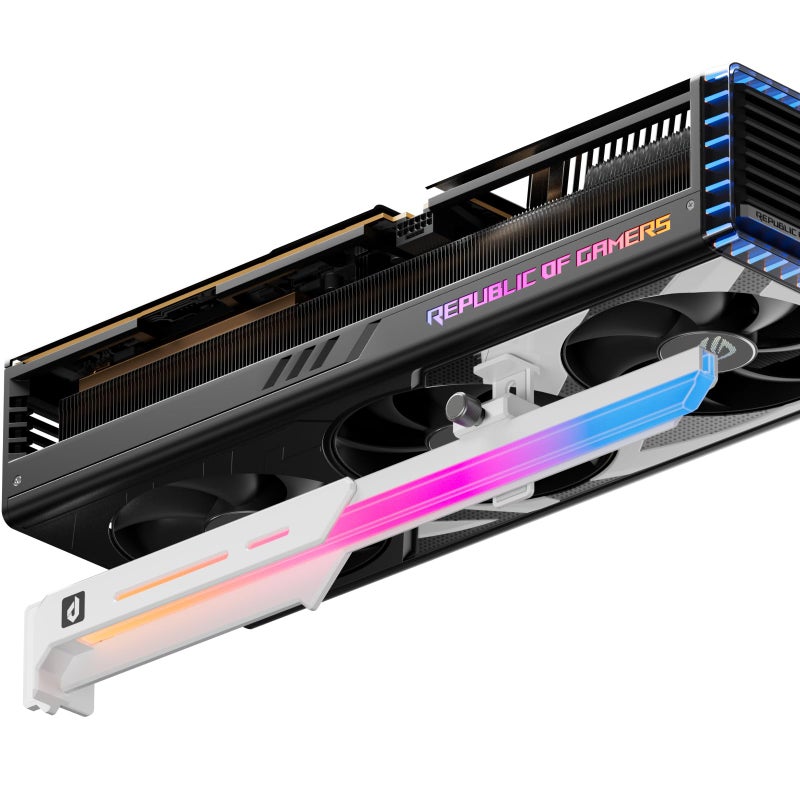 upHere 5V 3PIN Addressable RGB Graphics Card GPU Brace Support Video Card Sag Holder,Built-in 5V ARGB Strip,Adjustable Length and Height Support,GL7TC - Image 1