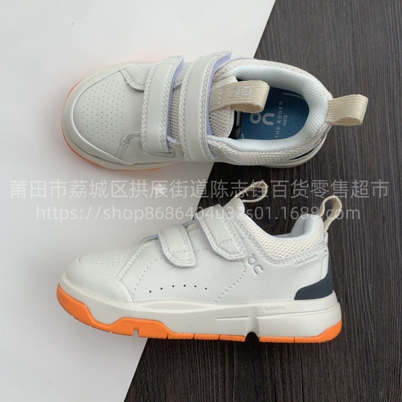 Top Edition On Children'S Board Shoes Magic Buckle Men'S And Women'S Sneaker Casual Children'S Shoes Comfortable Non-Slip Small White Shoes Trendy - Image 5