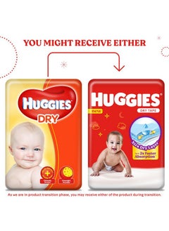 Huggies Huggies Dry Tape | Adjustable Tape Style Unisex Diapers L Size, 104 Count | Up To 2X Faster Absorption, Up To 12 Hours Overnight Absorption, Ideal For 8 To 14 Kgs  - Image 2