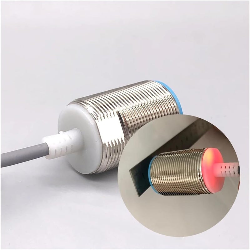 مستشعر القرب الحثي IP68 مفتاح ذكي للكشف التلقائي عن الاقتراب NPN PNP DC 12V 24V LM30 M30 10mm 15mm (30 (غير مدمج)، NPN NO) - Image 4