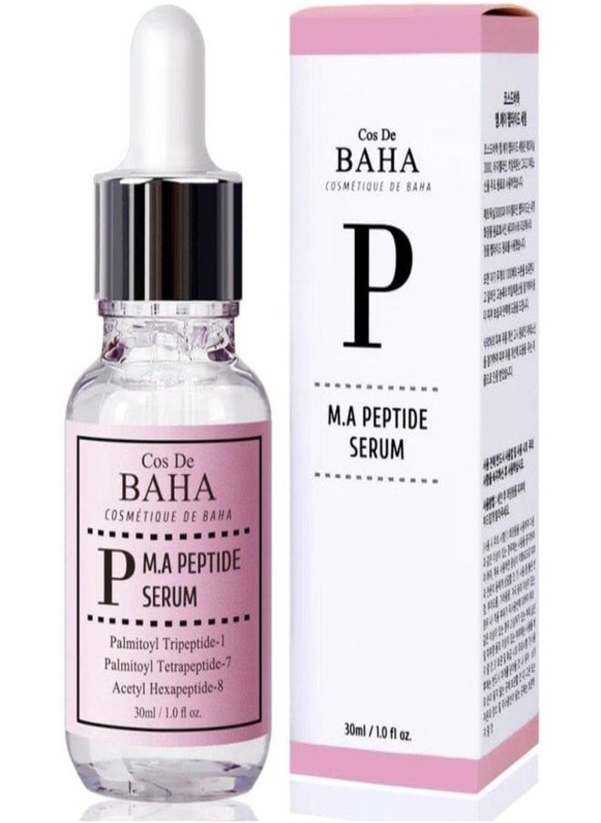 Cos De BAHA Cos De BAHA Peptide Complex Facial Serum with Matrixyl 3000 & Argireline - Anti Aging & Wrinkles - Heals and Repairs Skin (30ml)  - Image 1