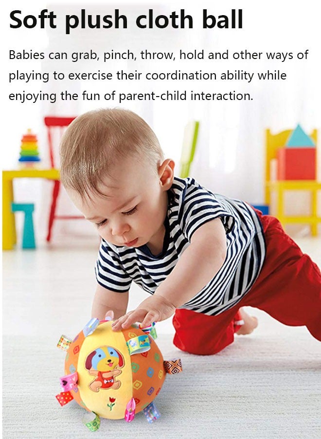 Vinnatsu Baby Rattle Ball,Sensory Balls For Infant Toddlers Baby Rattles Toys Soft Plush Hand Rattles Hand Grip Ball Animal Pattern Rattles Shaker for 0-1 years Infants Newborn Green  - Image 5