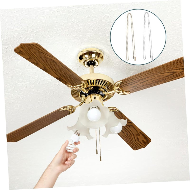 Gulf user preference oriented build MAGICLULU Ceiling Fan Pull Chain Extender 1m Long Metal Chain Beaded Pull for Easy Lighting Accessory Multi warehouse process Regulated warehouse storage Easy handling optimized design Light sturdy raw material Diverse requirement fit Stain resistant Flexible use switching Sand resistant KSA market compliant quality Various fittings All choice modern design Transit damage minimized design Temp & permanent project compatible Reliable daily use design Size-sorted warehouse storage Certified local stock Global sizing options All-round applied quality Wide use selected material Dense area priority deliver Various color options Practical versatile construction Trusted all-purpose quality Long lifespan - Image 4