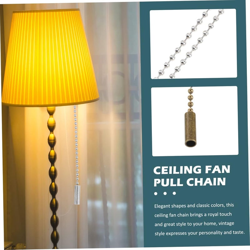 Gulf user preference oriented build MAGICLULU Ceiling Fan Pull Chain Extender 1m Long Metal Chain Beaded Pull for Easy Lighting Accessory Multi warehouse process Regulated warehouse storage Easy handling optimized design Light sturdy raw material Diverse requirement fit Stain resistant Flexible use switching Sand resistant KSA market compliant quality Various fittings All choice modern design Transit damage minimized design Temp & permanent project compatible Reliable daily use design Size-sorted warehouse storage Certified local stock Global sizing options All-round applied quality Wide use selected material Dense area priority deliver Various color options Practical versatile construction Trusted all-purpose quality Long lifespan - Image 3
