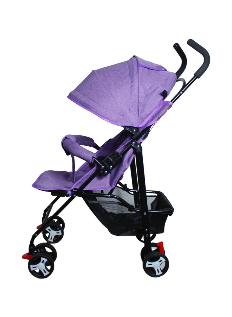 Toy Box Foldable Baby Stroller Reclining Seat For Sitting And Sleeping Purple - Image 3