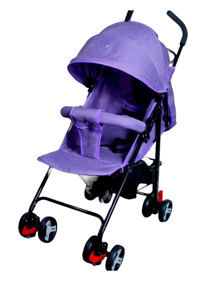 Toy Box Foldable Baby Stroller Reclining Seat For Sitting And Sleeping Purple - Image 1