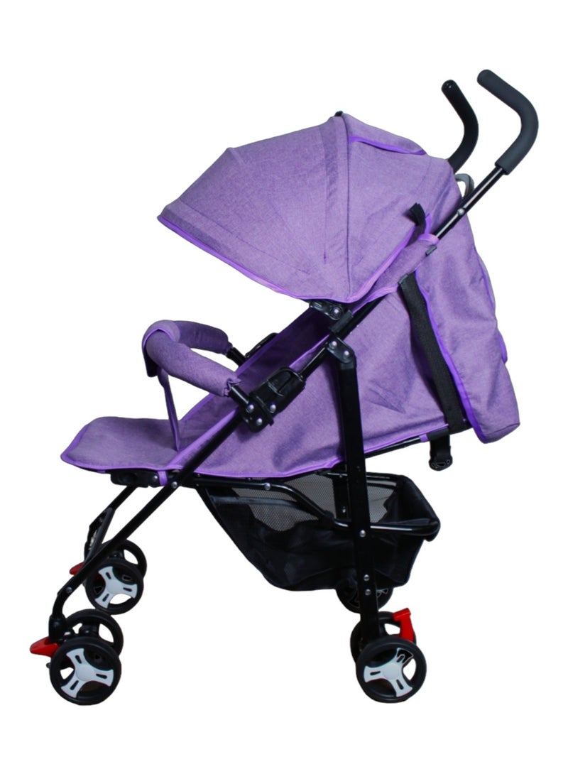 Toy Box Foldable Baby Stroller Reclining Seat For Sitting And Sleeping Purple - Image 2