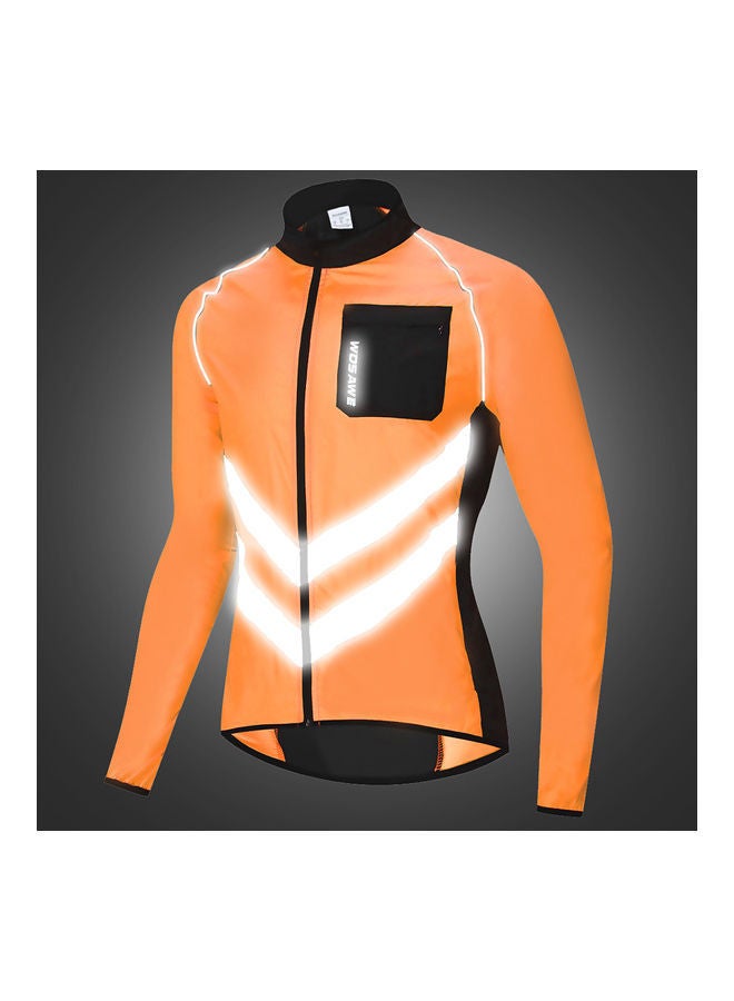 NIBEMINENT Windproof Reflective Long Sleeves Bike Jacket M  - Image 5
