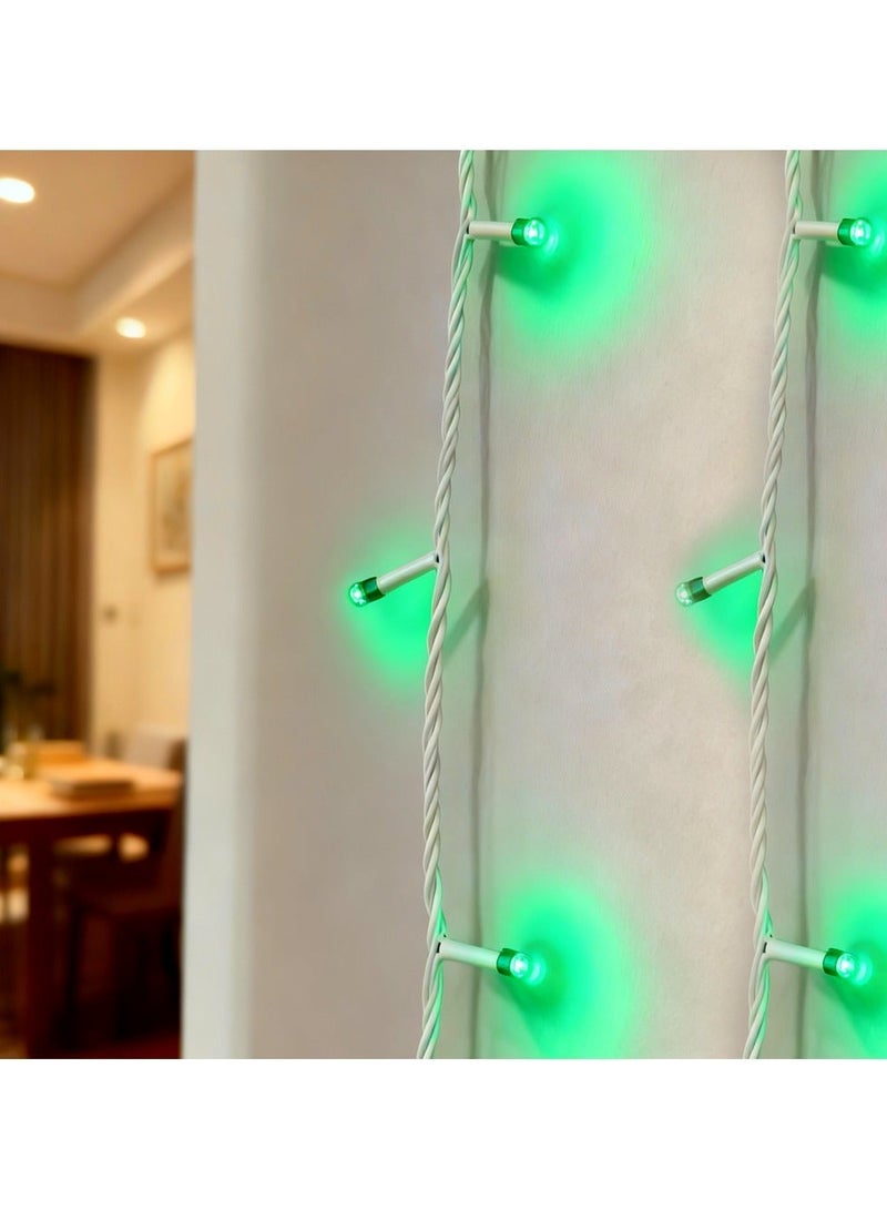 ZAYO LED String Lights Fairy Lights for Outdoor Garden, Patio, Lawn, Balcony, Wedding Decor, Party & Festival Decoration, Green-50 Meter - Image 2