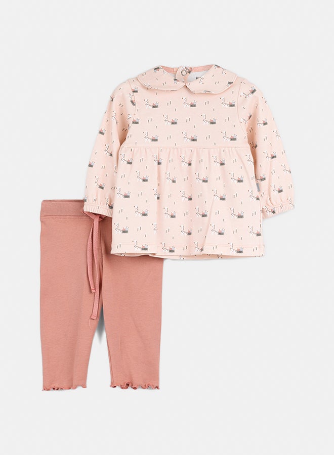 Baby Girls Interlock Pyjama set