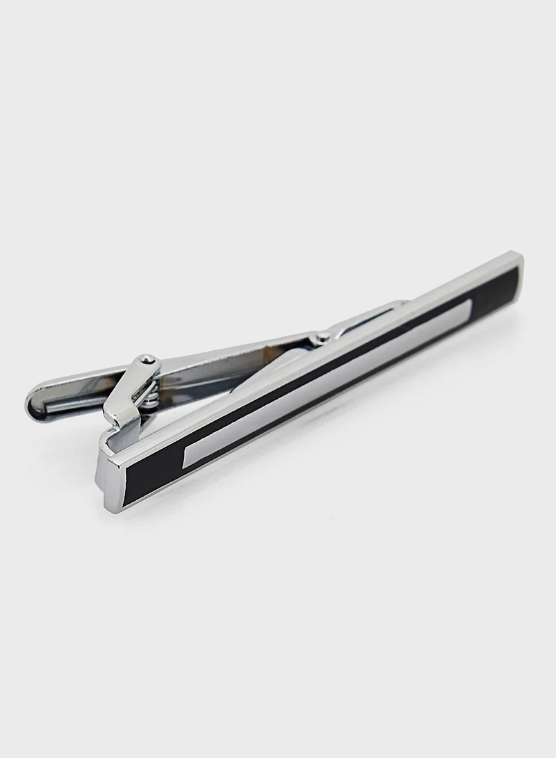 روبرت وود Stripes Detail Rectangular Cufflinks And Tie Pin Gift Set