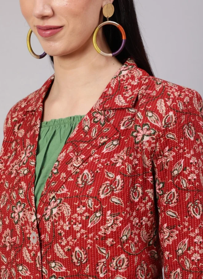 أيه كيه إس Floral Printed Co-Ord Set for Women