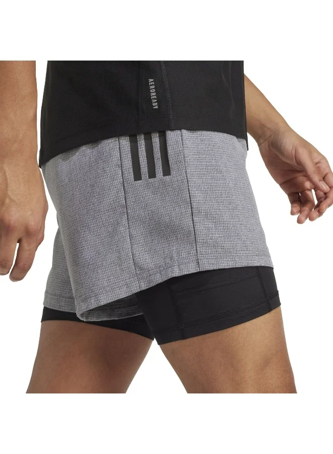 Adidas Otr B S 2In1 M Grey Running Shorts For Men XS