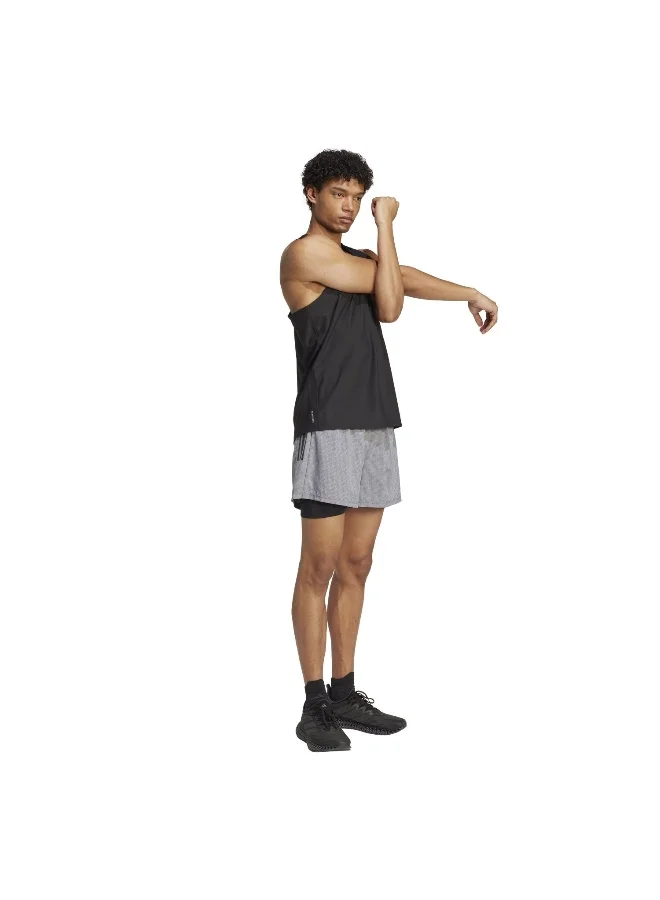 Adidas Otr B S 2In1 M Grey Running Shorts For Men XS