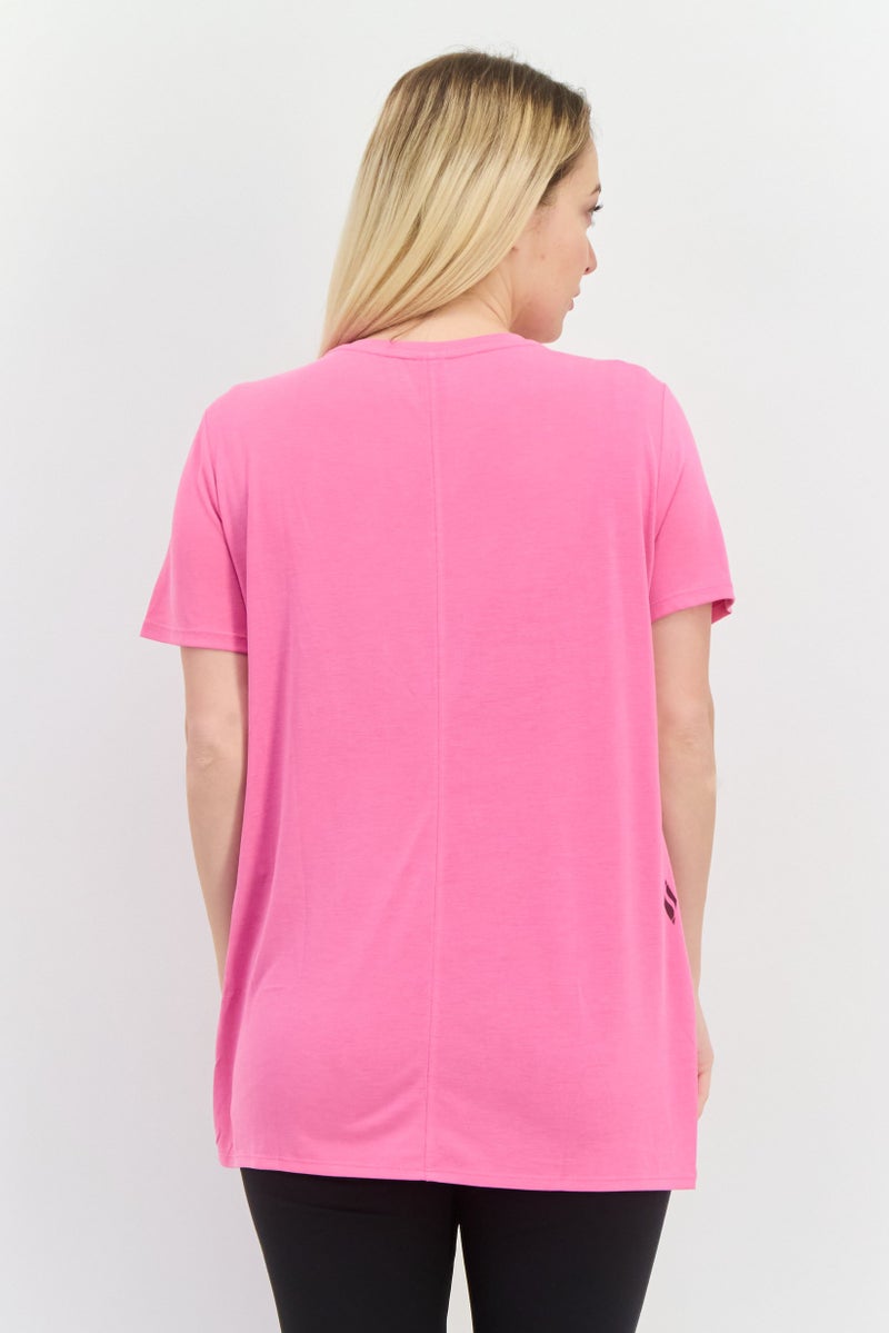 SKECHERS Women Sportswear Fit Short Sleeve Outdoor Top, Pink - Image 3