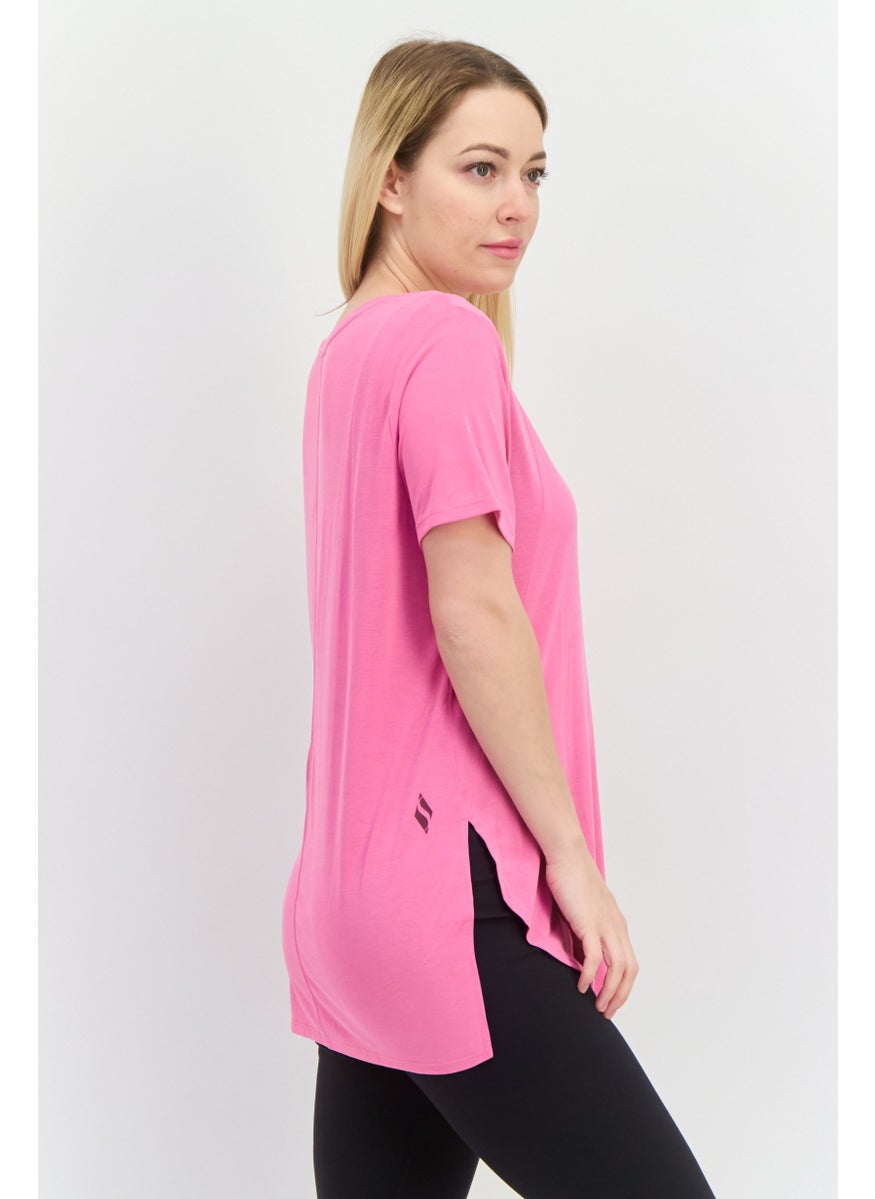 Women Sportswear Fit Short Sleeve Outdoor Top, Pink - pzsku/Z9D61371CF41A23FF80DEZ/45/_/1739801828/2d89ac8e-c579-4d8c-9061-613a89407591