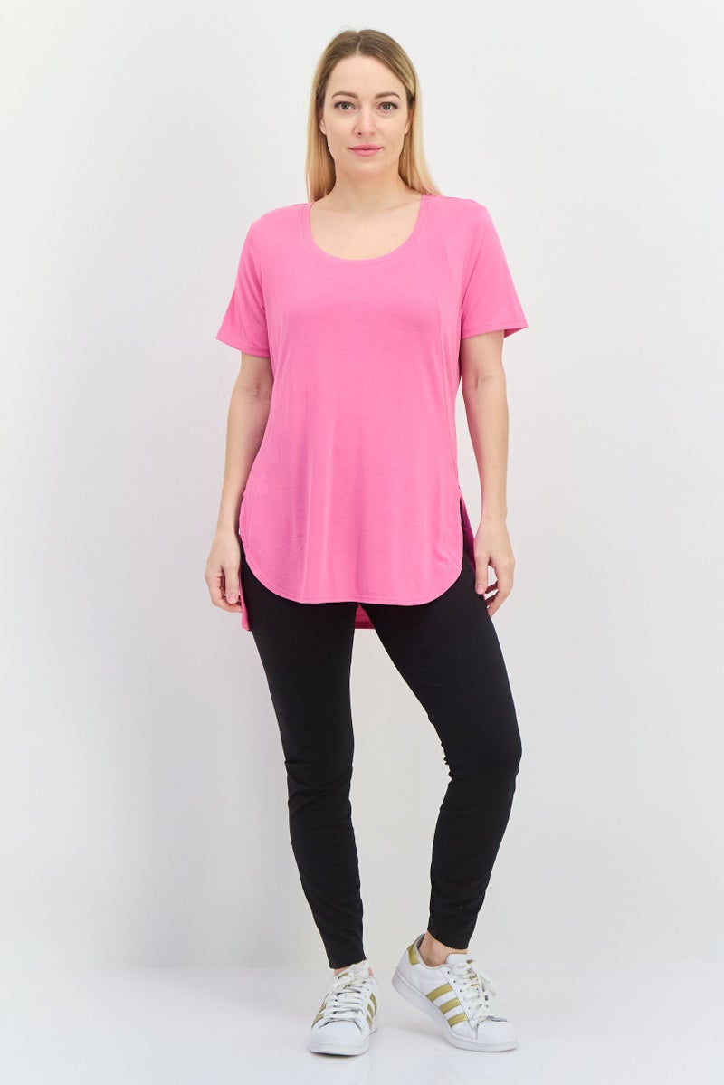 SKECHERS Women Sportswear Fit Short Sleeve Outdoor Top, Pink - Image 4