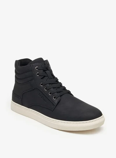 Lee Cooper Men's Solid Boots with Zip Closure