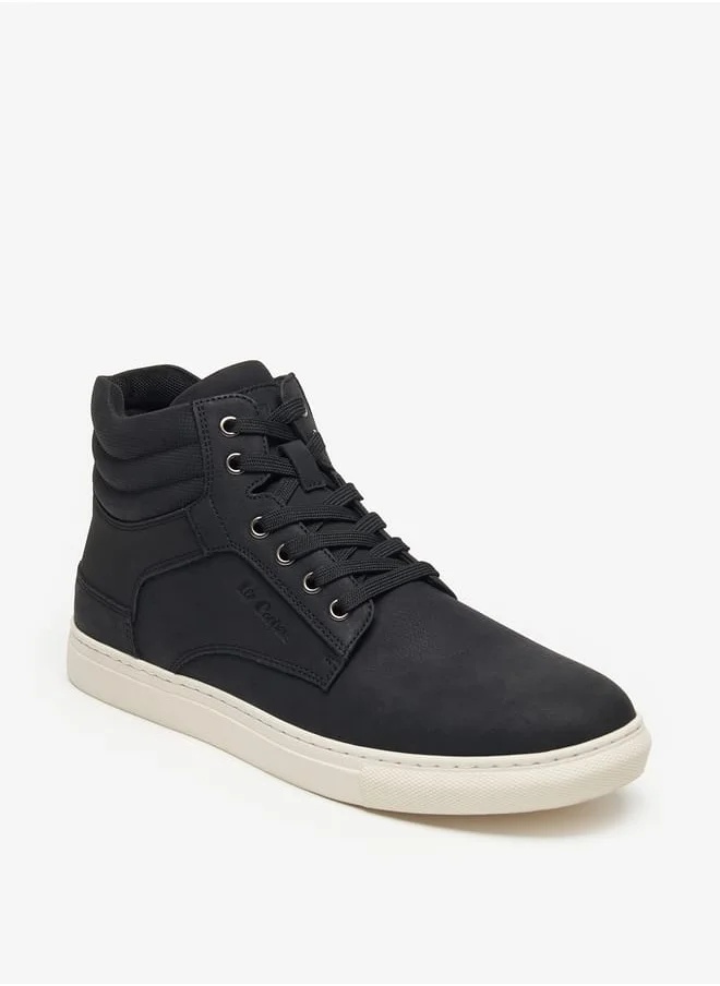 Lee Cooper Men's Solid Boots with Zip Closure