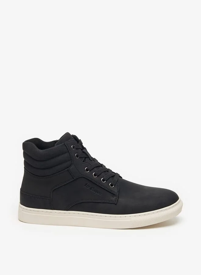 Lee Cooper Men's Solid Boots with Zip Closure
