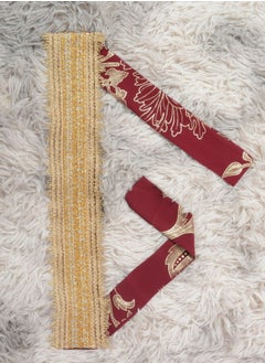 إسكدنيا إمرأة مسلمة Abaya حارّ ختم مساء ثوب مع حزام سير عربيّة ثوب قرمزيّ  - Image 4