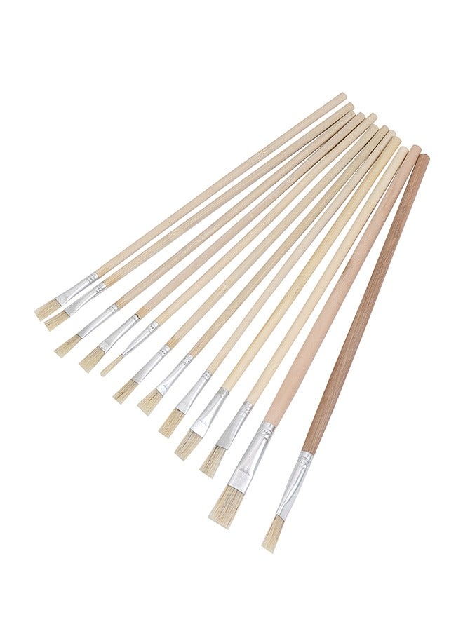 LAWAZIM Drawing Brush Set with Wooden Handle - Multi-Sized Professional Acrylic Oil Watercolor Paint Brushes -Artist Paintbrushes for Body Face Rock Canvas Kids Adult Drawing, Arts & Crafts Supplies - Image 1