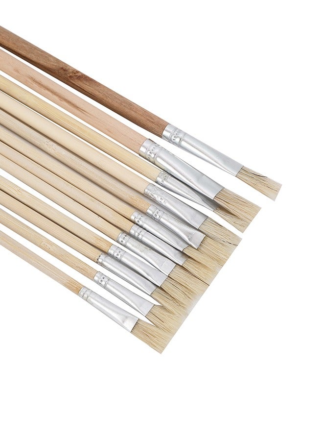 LAWAZIM Drawing Brush Set with Wooden Handle - Multi-Sized Professional Acrylic Oil Watercolor Paint Brushes -Artist Paintbrushes for Body Face Rock Canvas Kids Adult Drawing, Arts & Crafts Supplies - Image 3