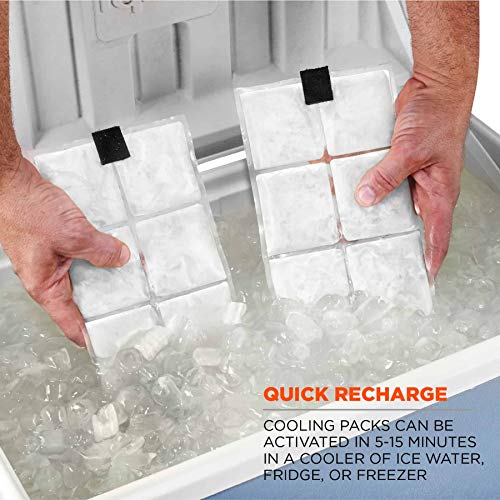 Ergodyne Cooling Vest with 4 Ice Packs, Lightweight, Quick Recharge Cooling, Ergodyne Chill Its 6260 Black, Small/ Medium - Image 4