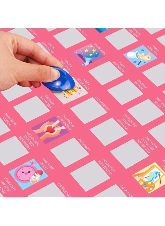 Mum Gift 100 Things To Do with Mum Scratch Off Activity Poster, Large To Do Bucket List 100 Dates Scratchable Poster for Mother's Day Birthday Gift, with Kraft Paper Box and Scraper  - Image 2
