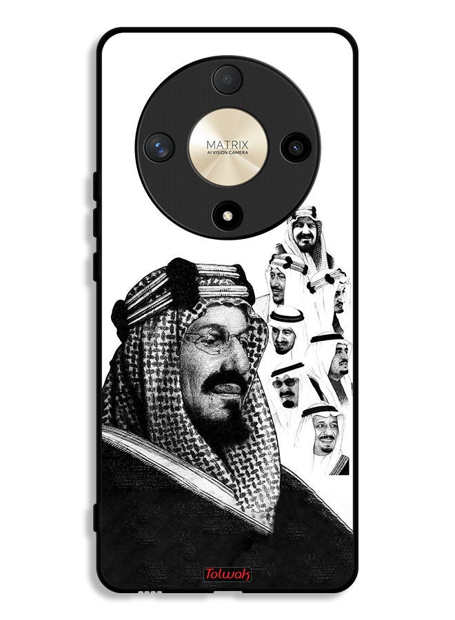 Tolwak Honor X9b Protective Case Cover Kings Of Saudi Arabia BW Poster Art - Image 1