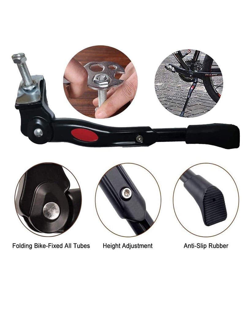 Excefore Kickstand for Kids Bike, Bicycle Kickstands Center Mount for 16 18 20 22 24 Inch Bicycles Adjustable Aluminum Alloy Kickstands for 16-18-20inch 18-20-22inch 22-24-26inch Mountain Bike - Image 3