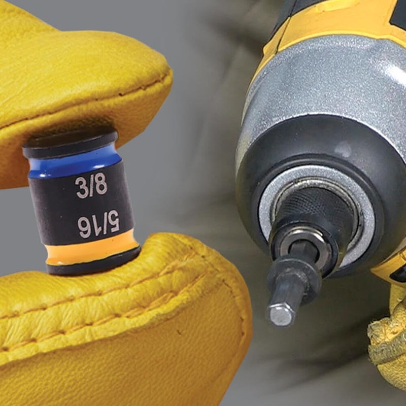 MALCO C-RHEX® 5/16 in. & 3/8 in. SAE 2in Shaft Length Cleanable, Reversible, Magnetic Hex Drivers | Impact Rated | Flip Bit | Flip Socket (MSHC1) - Image 3