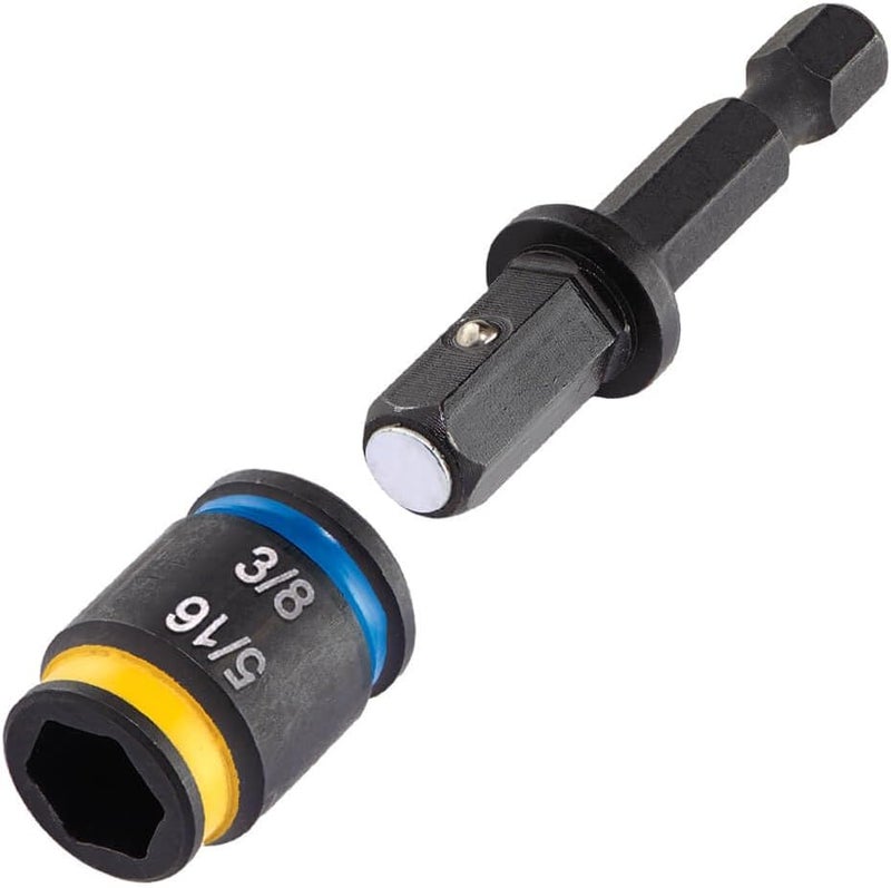 MALCO C-RHEX® 5/16 in. & 3/8 in. SAE 2in Shaft Length Cleanable, Reversible, Magnetic Hex Drivers | Impact Rated | Flip Bit | Flip Socket (MSHC1) - Image 1