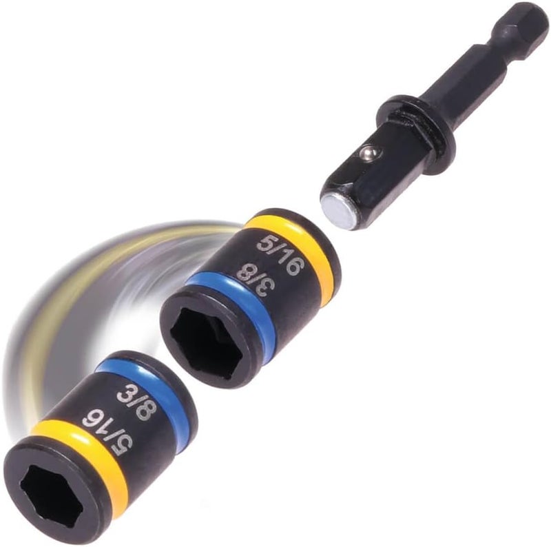 MALCO C-RHEX® 5/16 in. & 3/8 in. SAE 2in Shaft Length Cleanable, Reversible, Magnetic Hex Drivers | Impact Rated | Flip Bit | Flip Socket (MSHC1) - Image 4