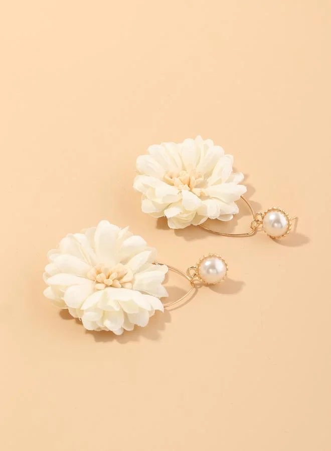تايك تو Flower Dangle Earrings