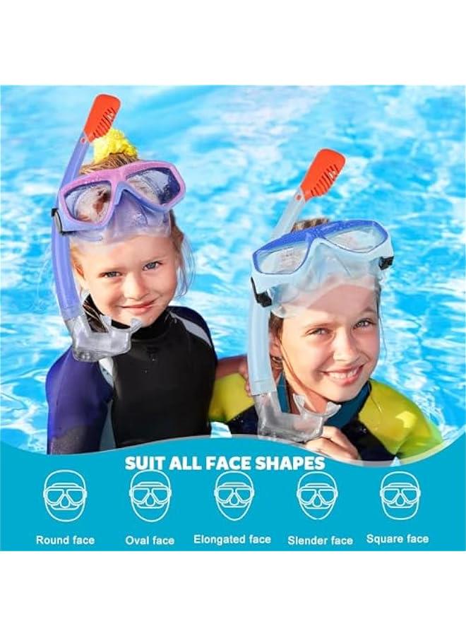 Arabest Youth Snorkel Set for Ages 7-16, Snorkeling Gear for Kids with Panoramic View Mask Anti-Fog Anti-Leak Full Dry Top Snorkel Fins Travel Bag for Swimming Diving - Image 3