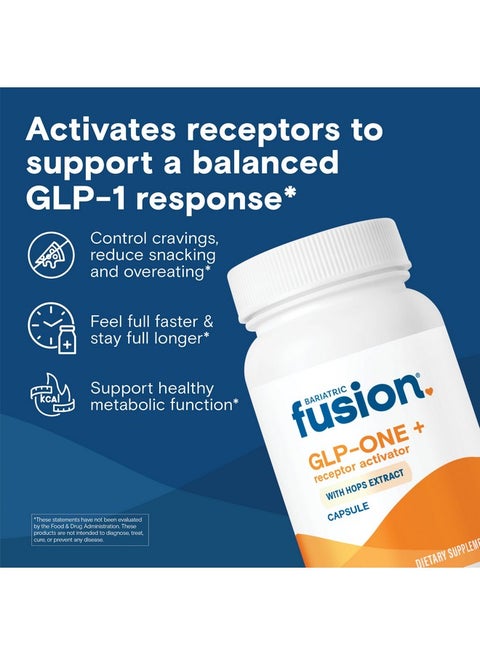 Bariatric Fusion Bariatric Fusion GLP-1 Plus | GLP Activate Receptors to  Feel Full Faster and Longer* | Natural Supplement with Copaiba and Hops  Extract