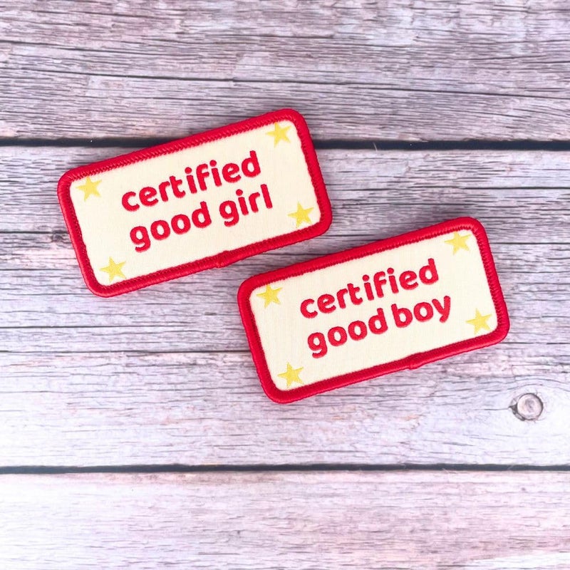 YJ PREMIUMS Certified Good Boy Girl Dog Harness Patches | Hoop & Loop Funny Cute Dogs Patch for Removable Vest Collar Tactical Working Moral Training Tracking Service Dog Doggie Pet Embroidery Accessories (Boy) - Image 3