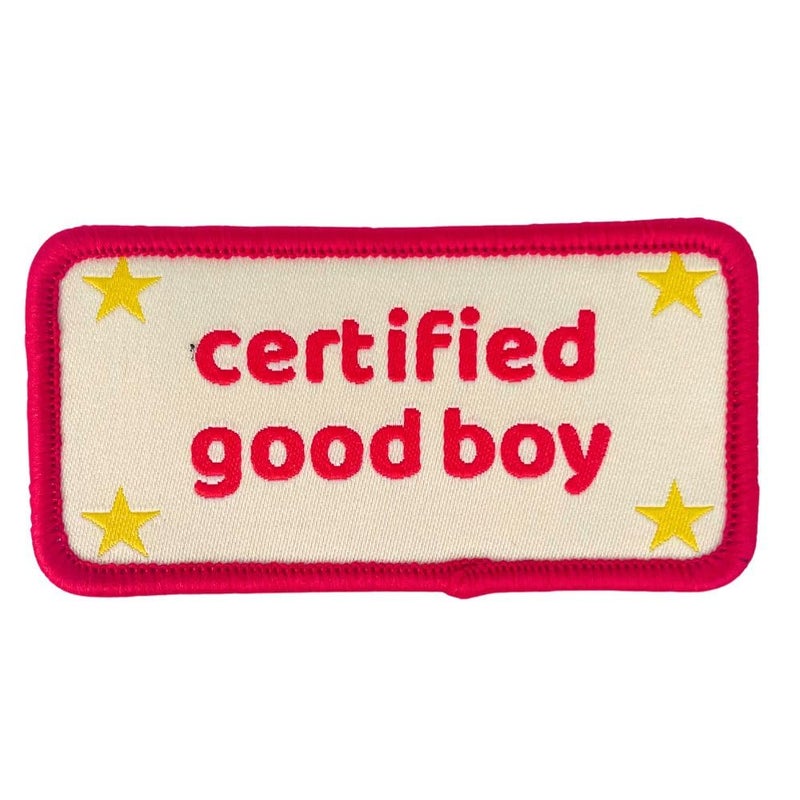 YJ PREMIUMS Certified Good Boy Girl Dog Harness Patches | Hoop & Loop Funny Cute Dogs Patch for Removable Vest Collar Tactical Working Moral Training Tracking Service Dog Doggie Pet Embroidery Accessories (Boy) - Image 1